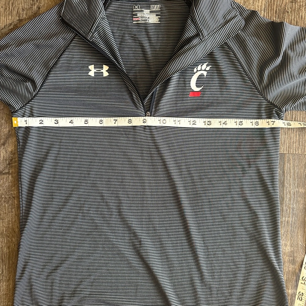 Under Armour Cincinnati Bearcats 1/4 Zip Pullover Women’s Small - Picture 6 of 7
